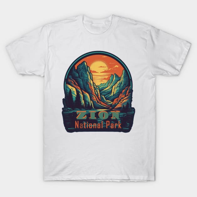 Zion National Park T-Shirt by GreenMary Design